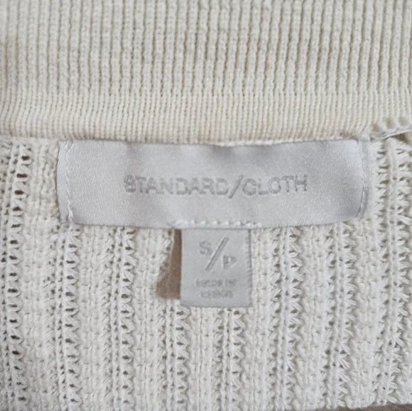 Urban Outfitters Standard Cloth Mens Small Oversized Knit Polo Shirt Preppy Y2K - Picture 4 of 8